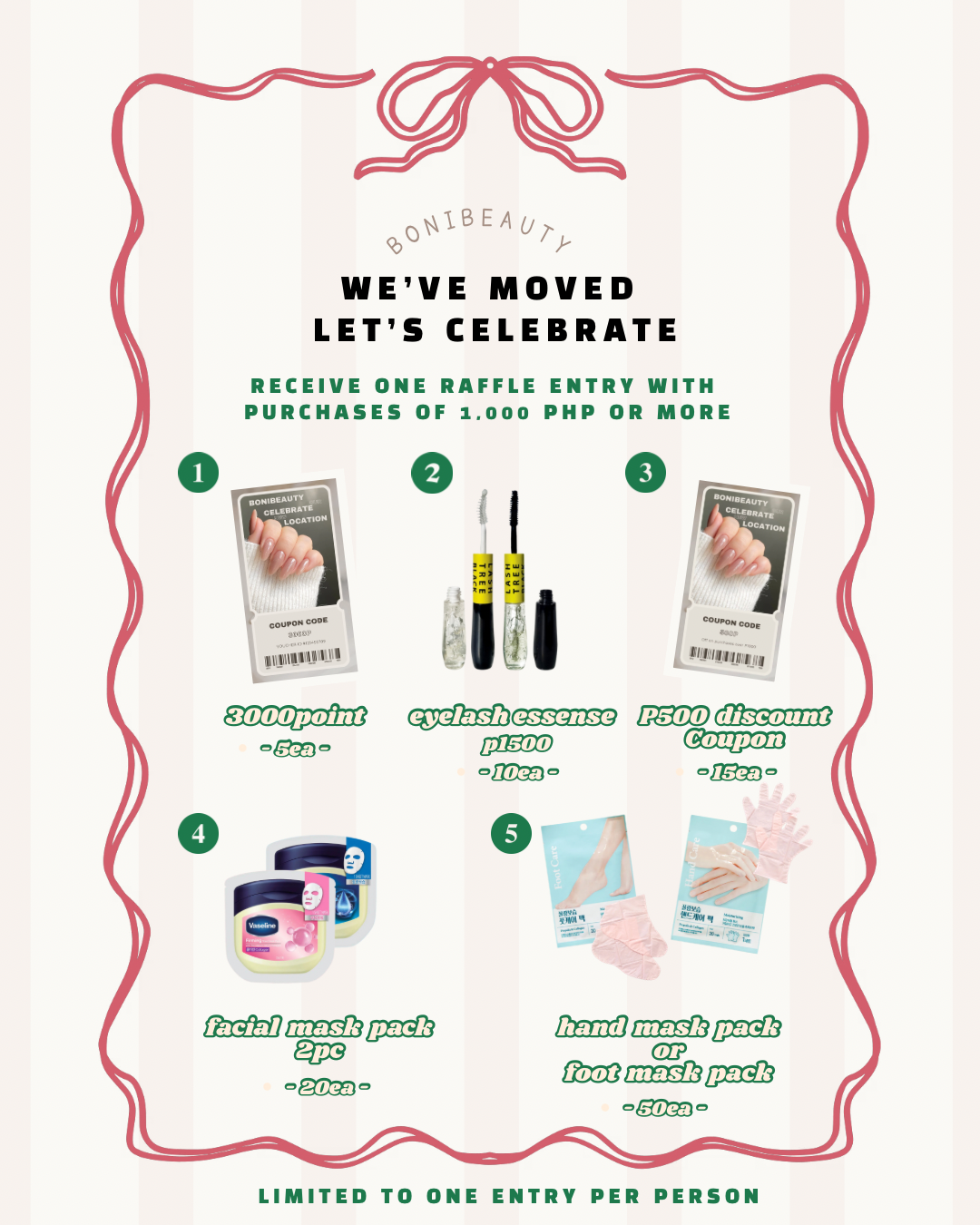 BoniBeautyPH opening celebration raffle event
